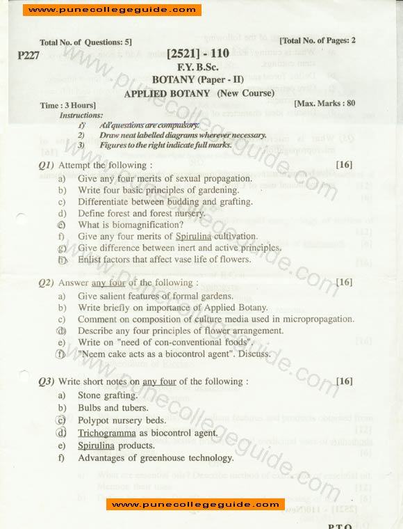 Botany I morphology, anatomy and plant ecology  (old course)