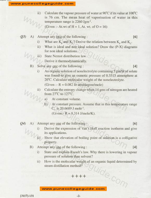 Chemistry: Physical Chemistry