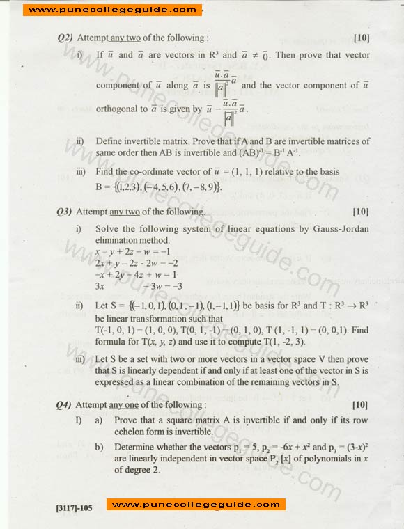 Linear Algebra 