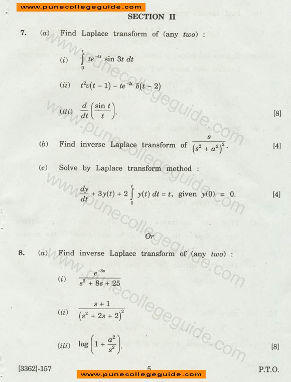 SE computer Engineering Mathematics III