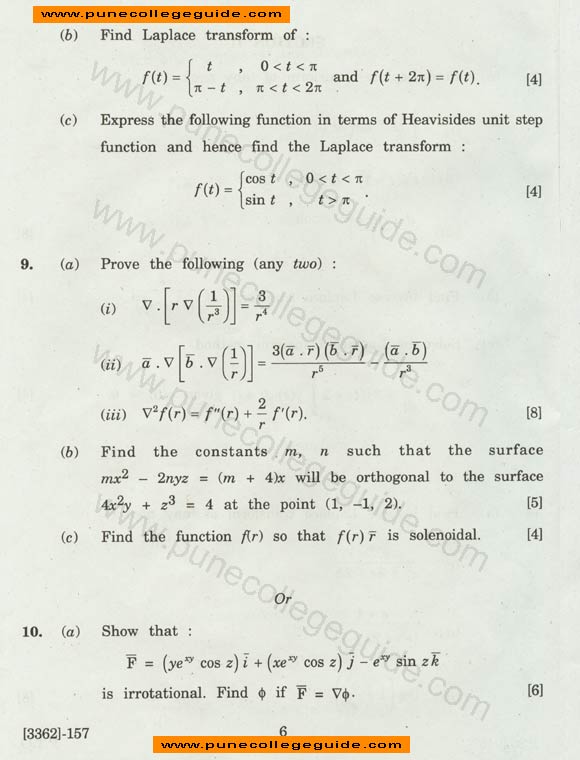 Engineering Engineering Mathematics III