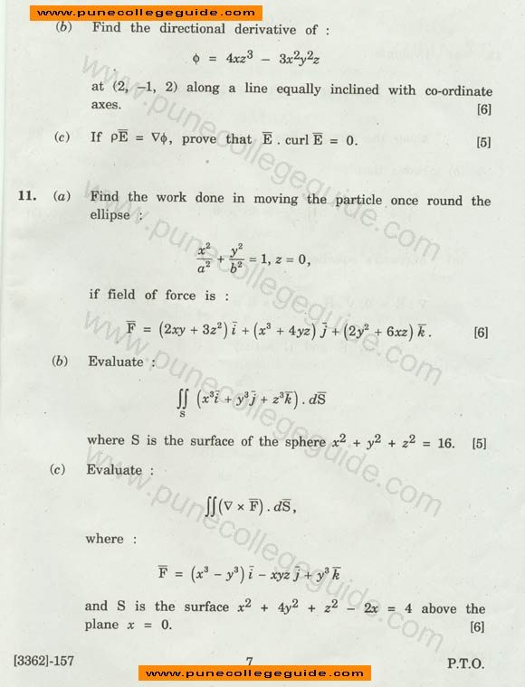 question Engineering Mathematics III