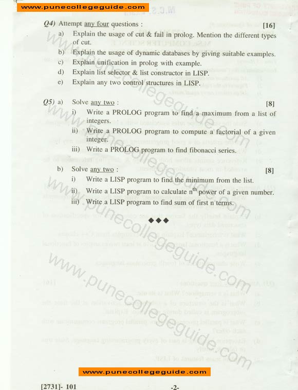 MSc., Principles of Programming Languages 