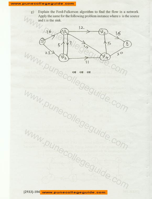 Design and Analysis of Algorithm (New), exam