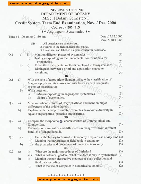 Angiosperm Systematics