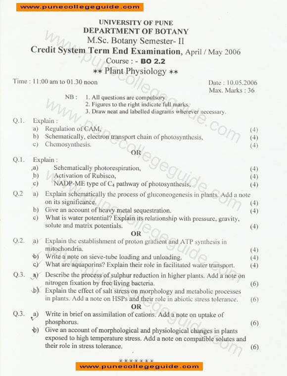 Plant physiology